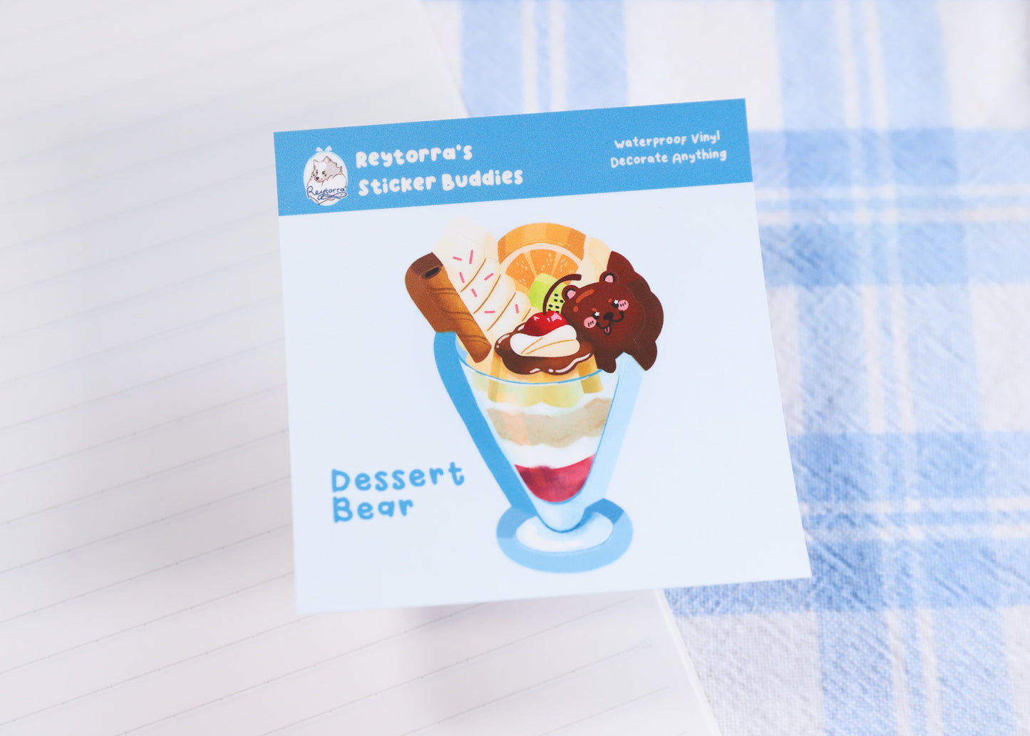 Dessert Bear Sticker Buddy