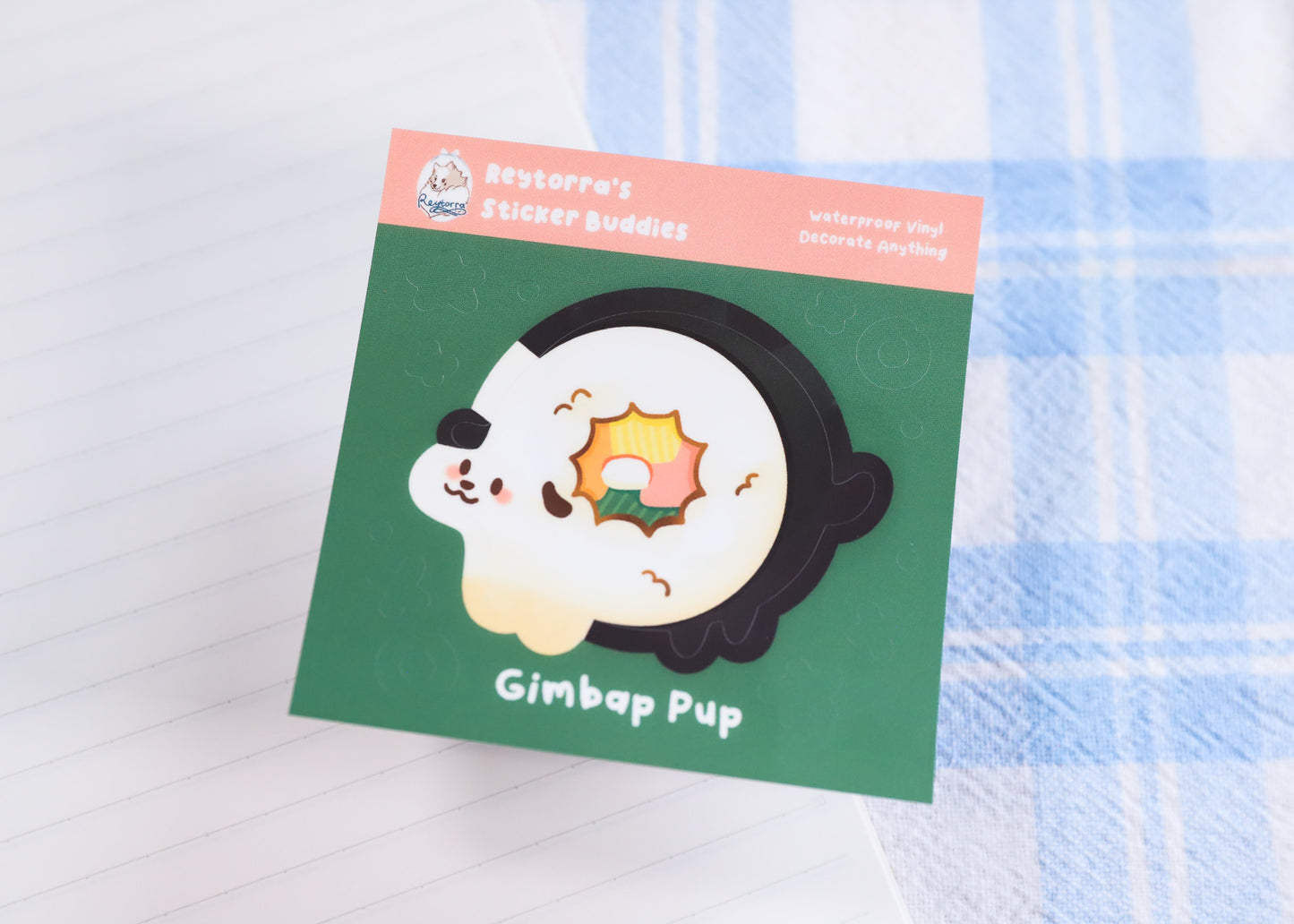 Gimbap Pup Sticker Buddy