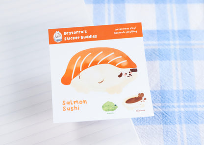 Salmon Sushi Sticker Buddy