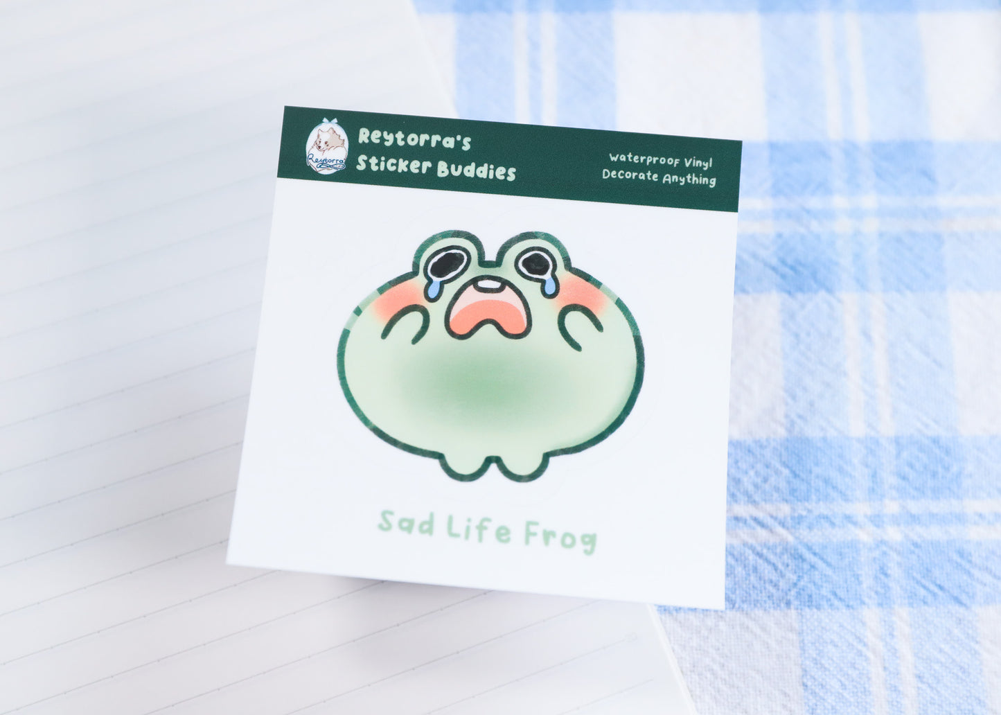 Crying Frog Sticker Buddy