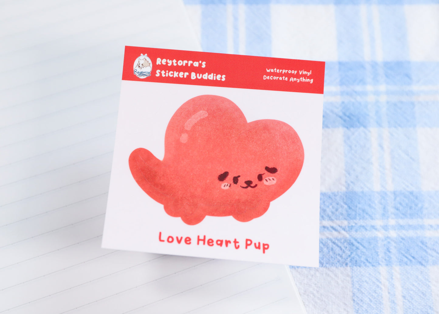 Heart Dog Sticker Buddy