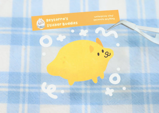 Lemon Pup Sticker Buddy