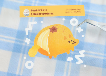 Tangerine Pup Sticker Buddy