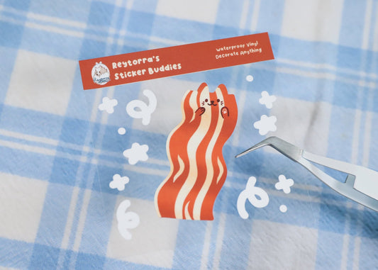 Bacon Cat Sticker Buddy