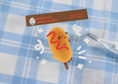 Corndog Sticker Buddy