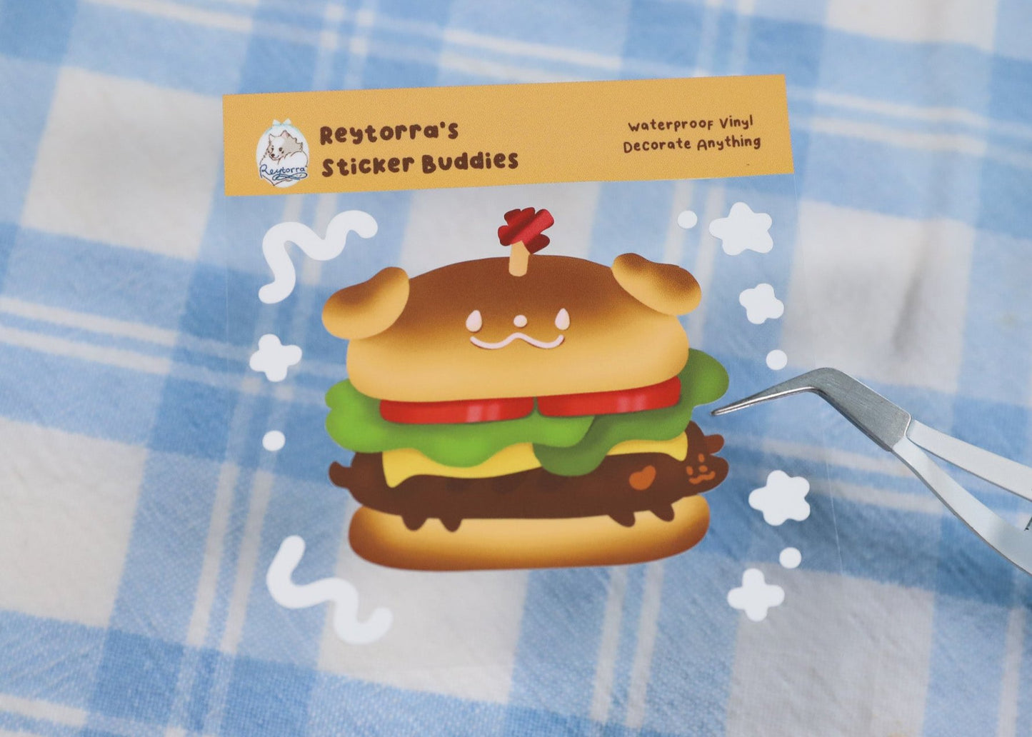 Burger Sticker Buddy