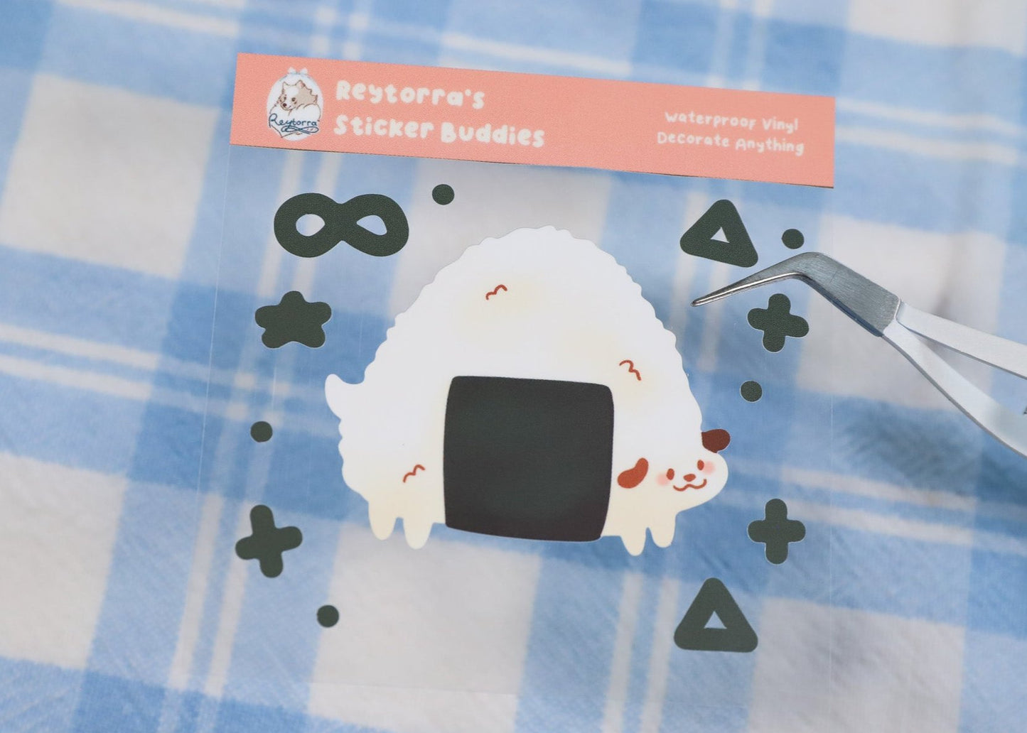 Onigiri Pup Sticker Buddy