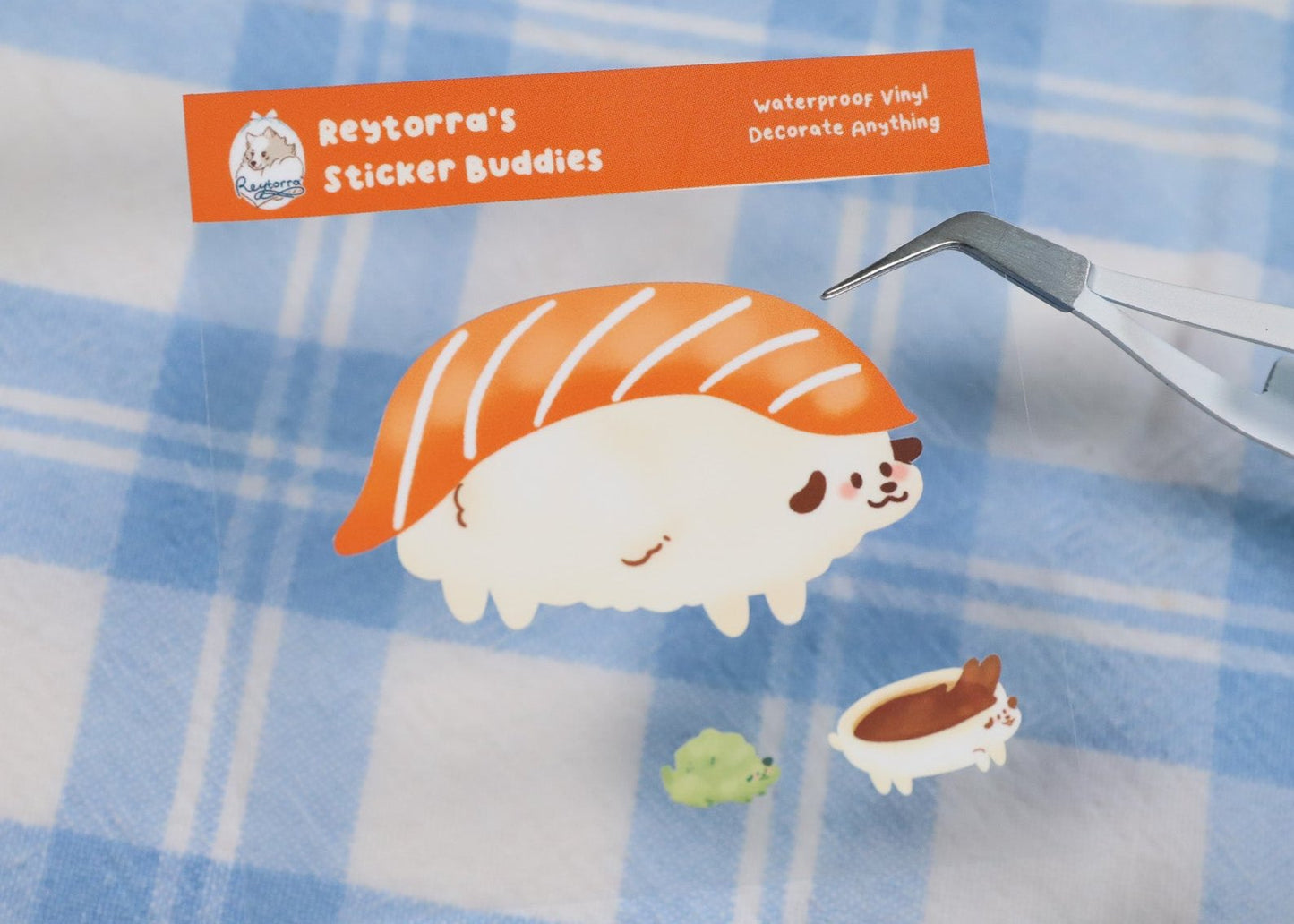 Salmon Sushi Sticker Buddy