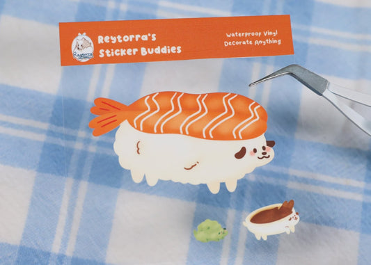 Shrimp Sushi Sticker Buddy