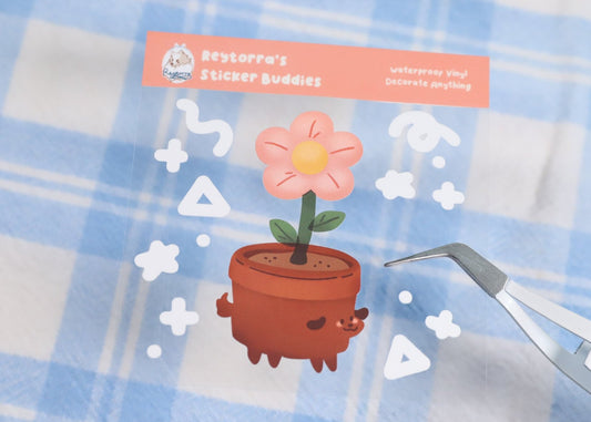 Potted Plant Pup Sticker Buddy