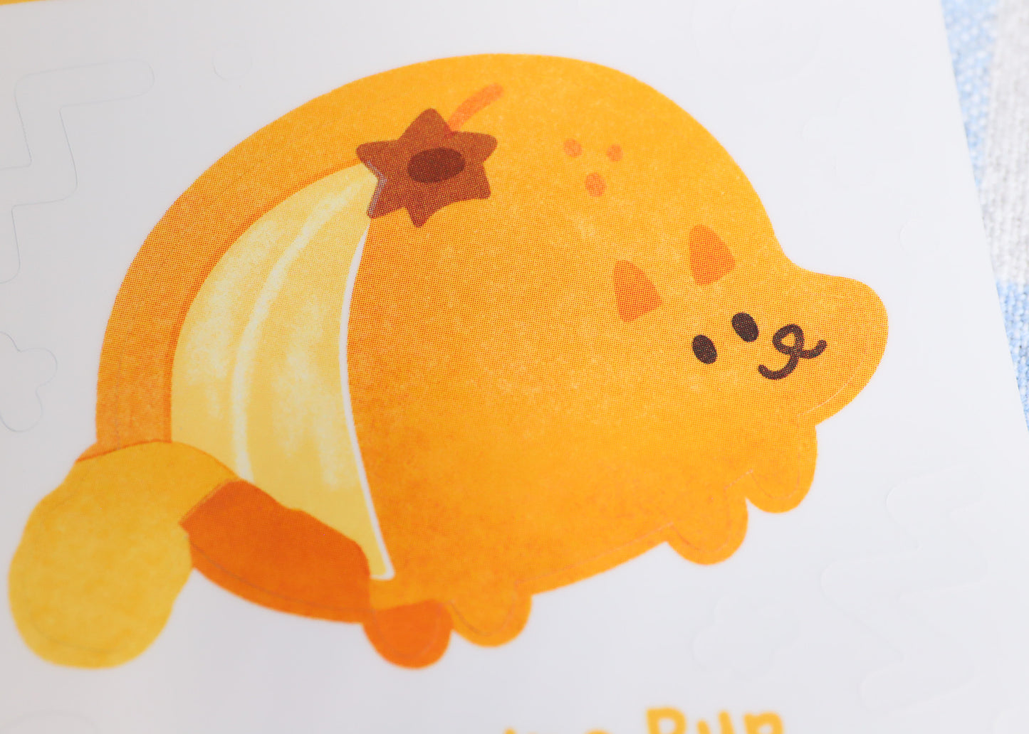 Tangerine Pup Sticker Buddy