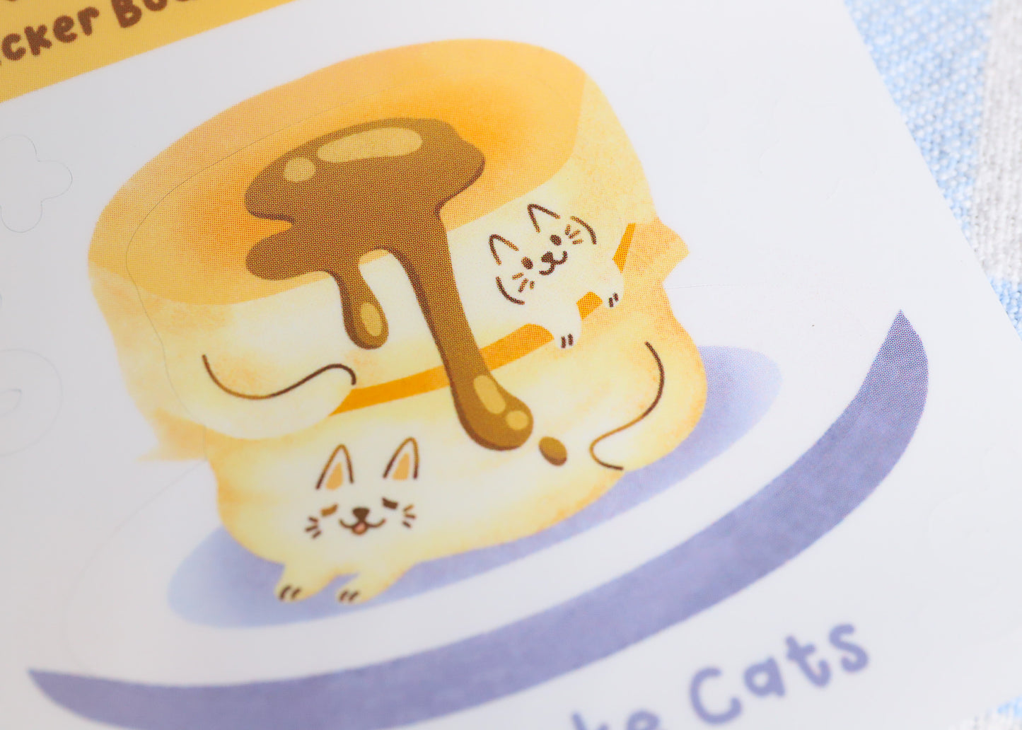 Pancake Cat Sticker Buddy