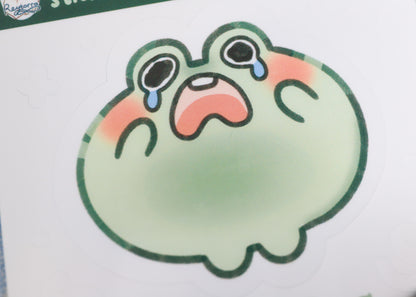 Crying Frog Sticker Buddy