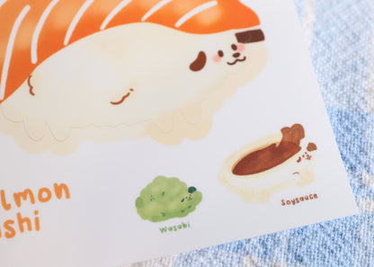 Salmon Sushi Sticker Buddy