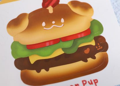 Burger Sticker Buddy