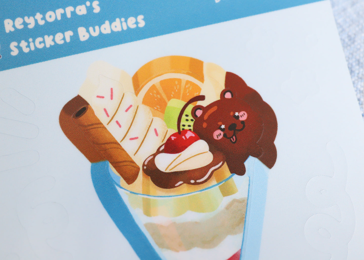 Dessert Bear Sticker Buddy