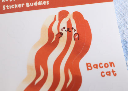 Bacon Cat Sticker Buddy