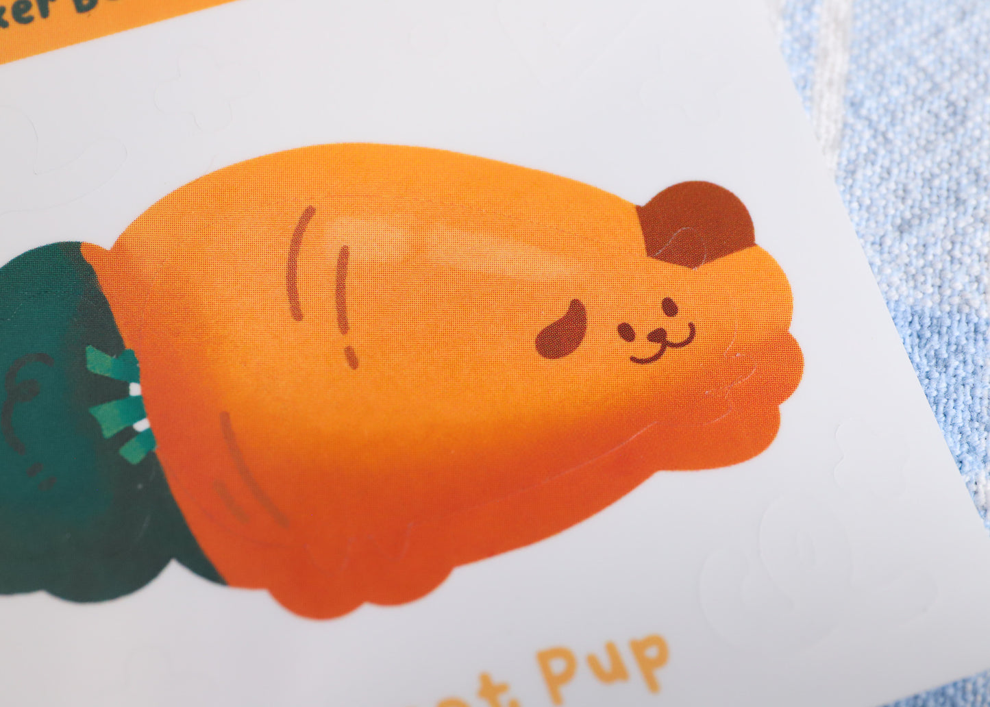 Carrot Pup Sticker Buddy