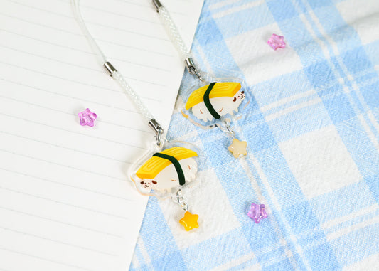 Tamago Sushi Phone Charm Keychain