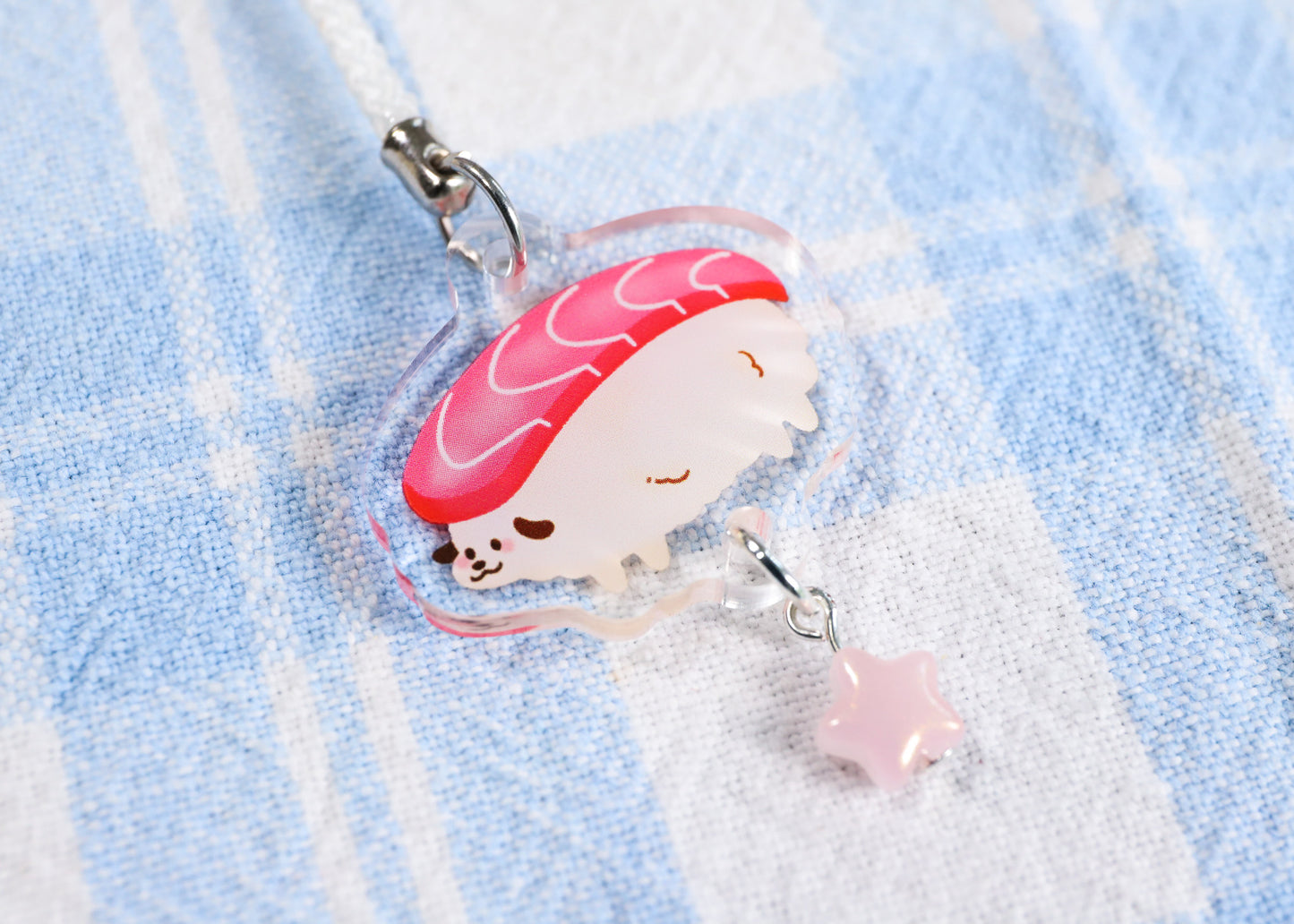 Tuna Sushi Phone Charm Keychain