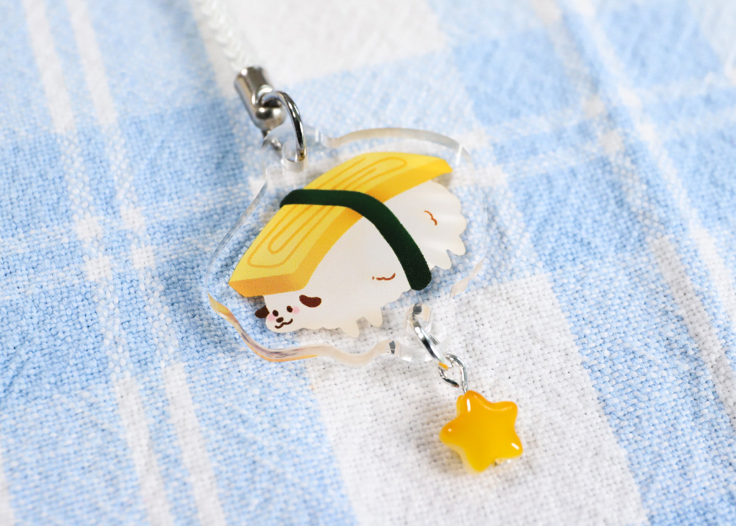 Tamago Sushi Phone Charm Keychain