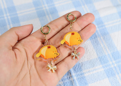 Orange Pup Earrings