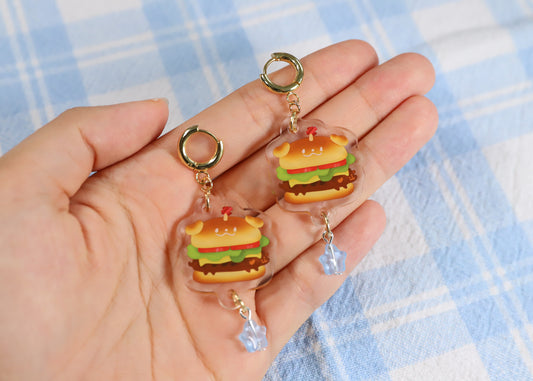 Burger Earrings