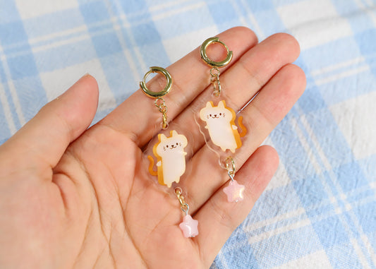 Toast Cat Earrings