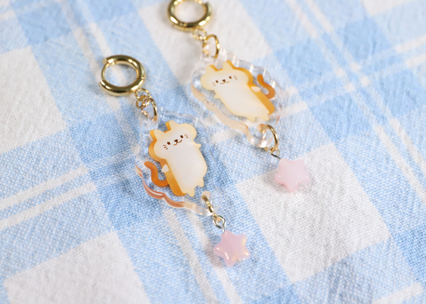 Toast Cat Earrings