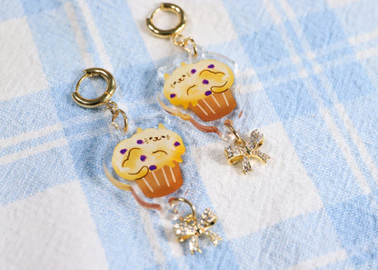 Muffin Cat Earrings