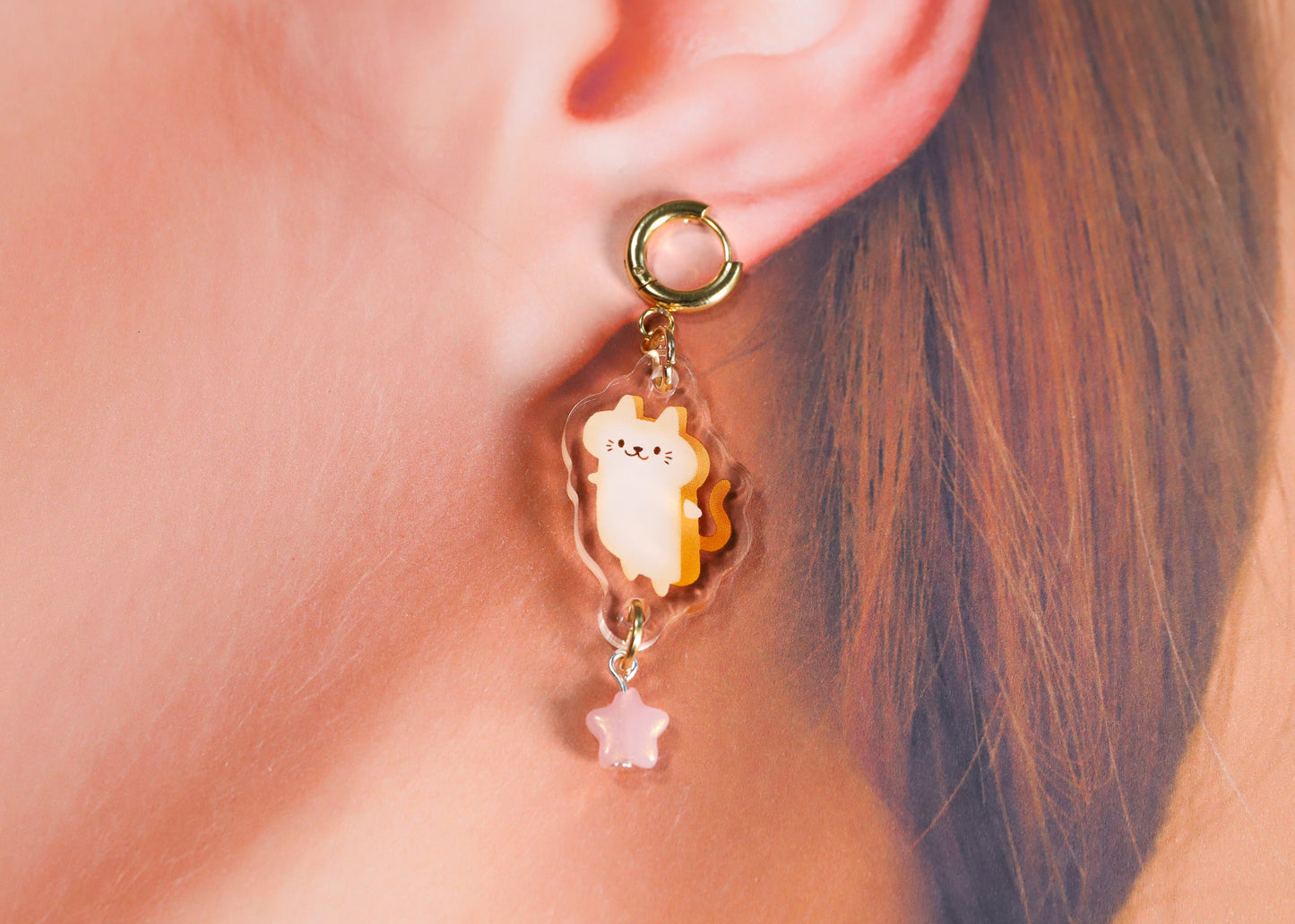 Toast Cat Earrings