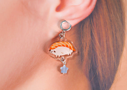 Salmon Sushi Earrings