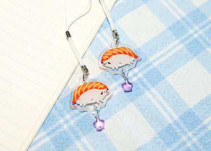 Salmon Sushi Phone Charm Keychain