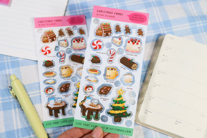 Christmas Foods Sticker Sheet