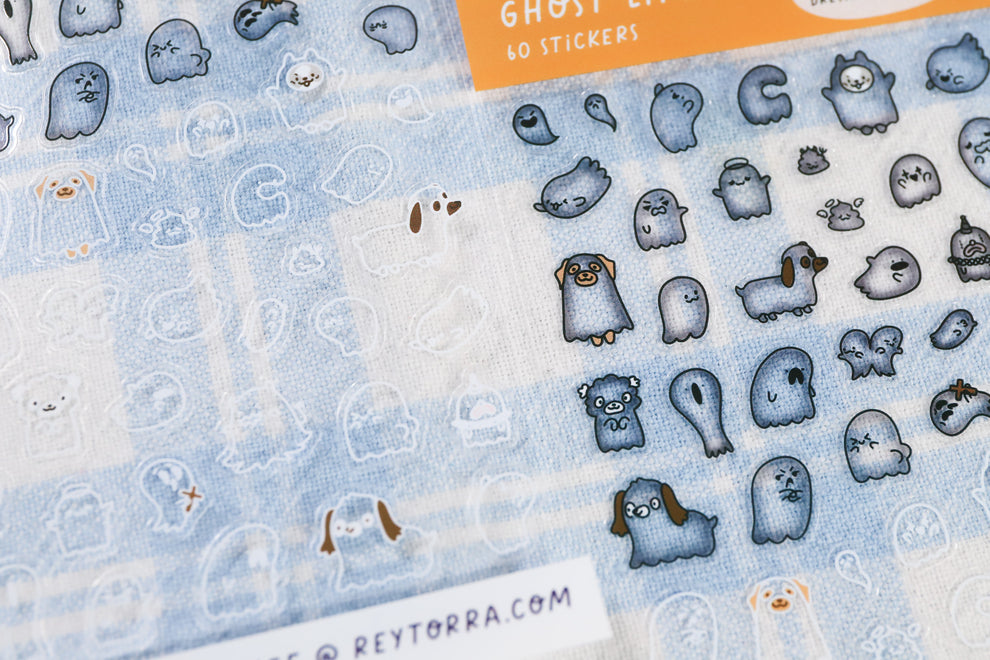 Ghost Life Sticker Sheet - Disappearing Design – Reytorra