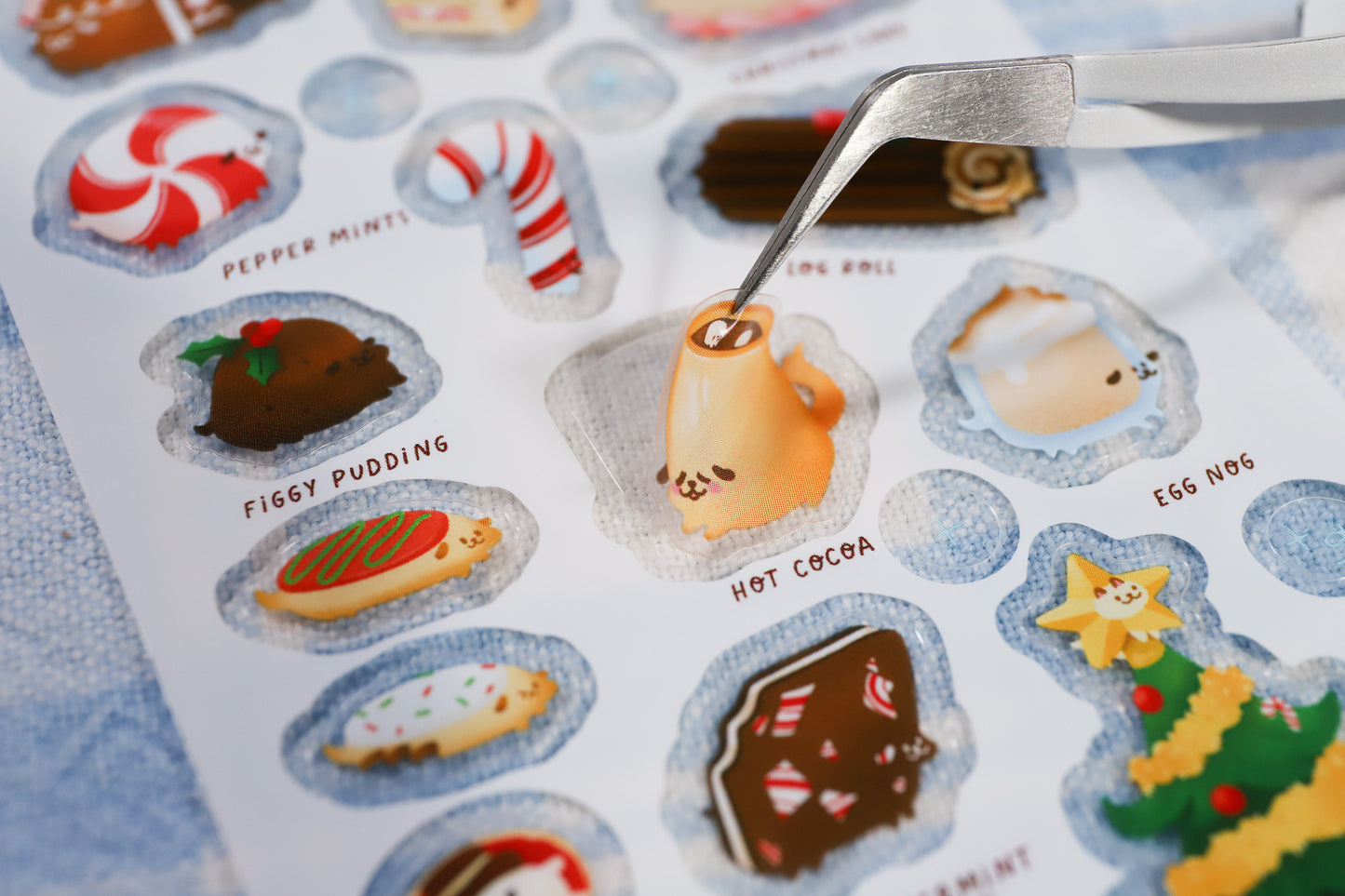 Christmas Foods Sticker Sheet