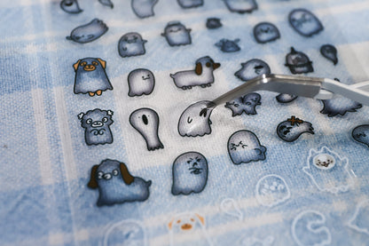 Ghost Life Sticker Sheet - Disappearing Design