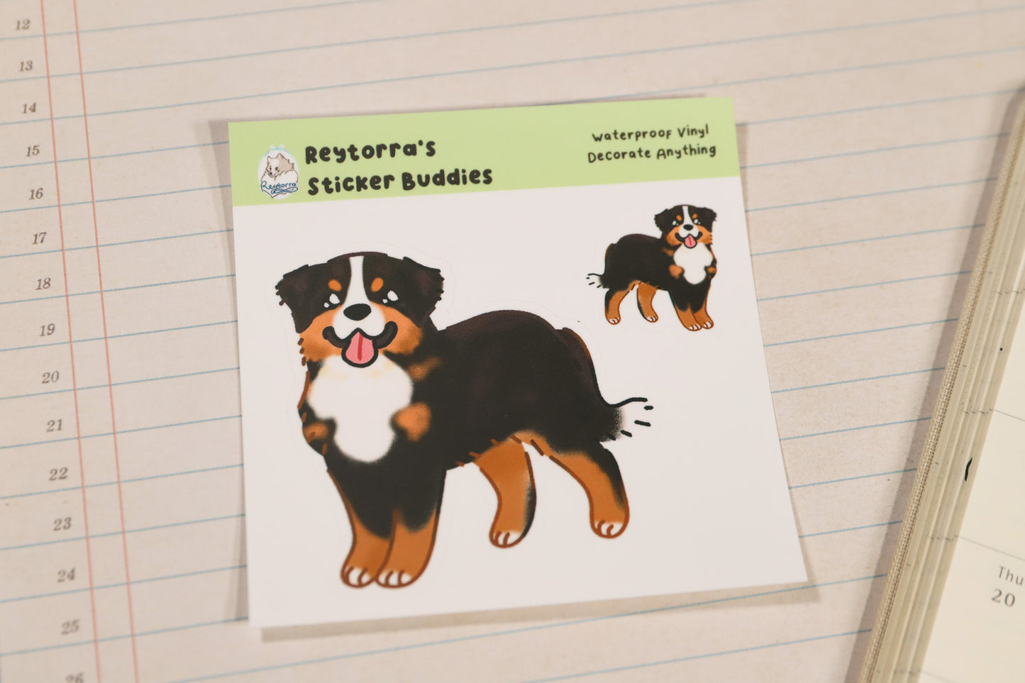 Bernese Mountain Dog Sticker Buddy