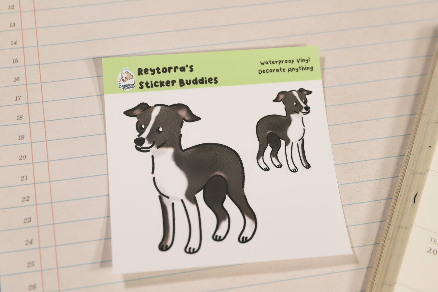 Greyhound Sticker Buddy