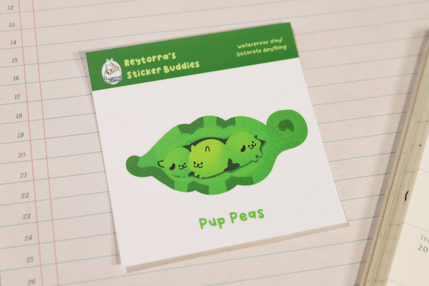 Pup Peas Sticker Buddy