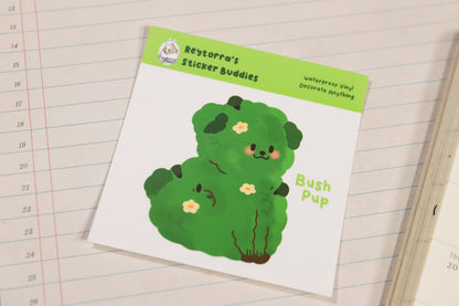 Bush Pup Sticker Buddy