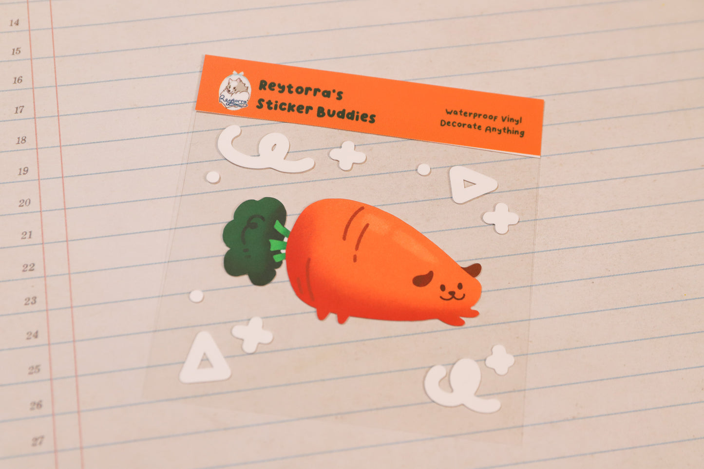 Carrot Pup Sticker Buddy