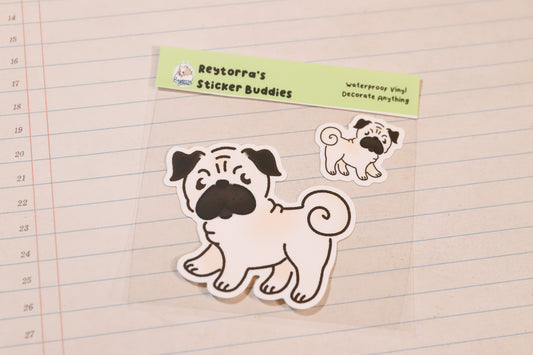 Pug Sticker Buddy