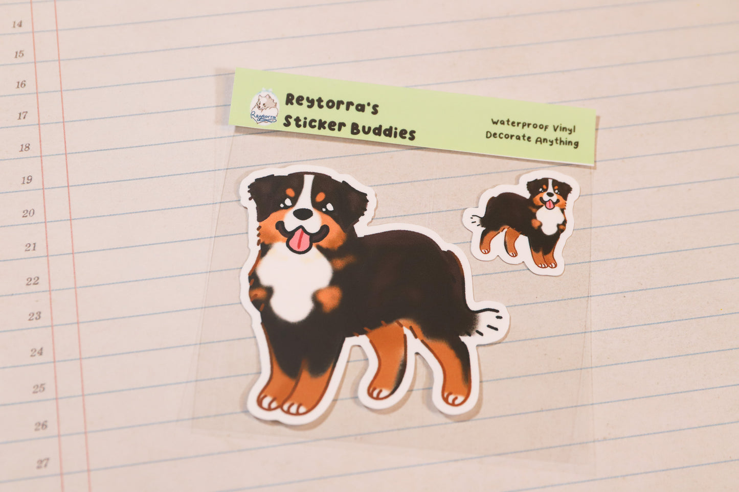 Bernese Mountain Dog Sticker Buddy