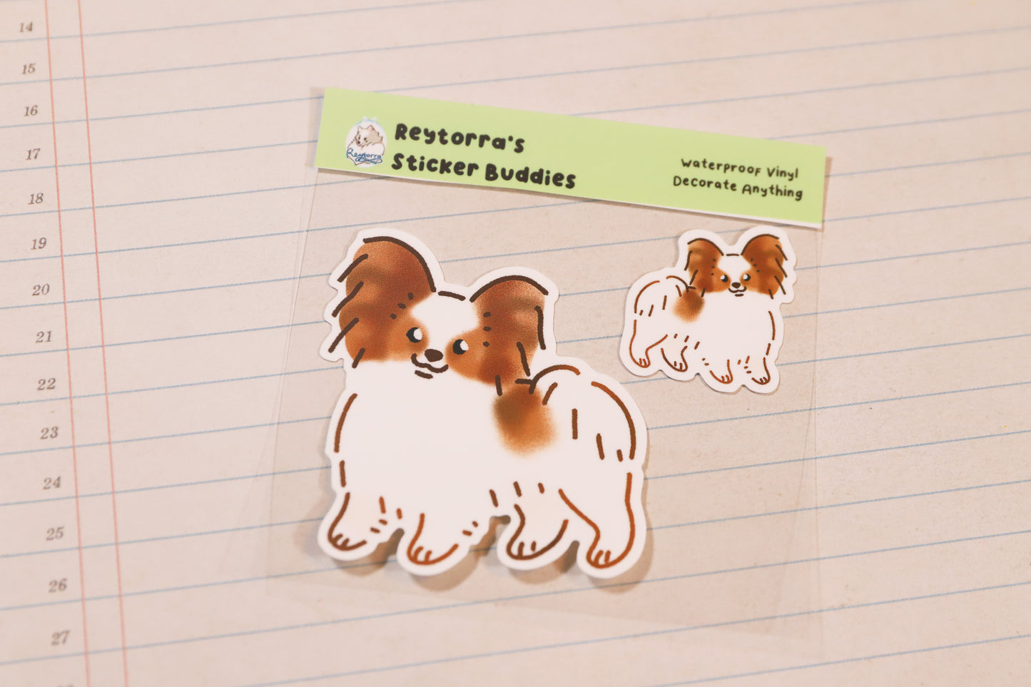 Papillon Sticker Buddy