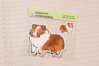 Sheltie Sticker Buddy - Sable