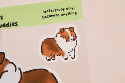 Sheltie Sticker Buddy - Sable