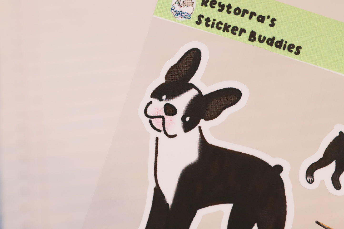 Boston Terrier Sticker Buddy