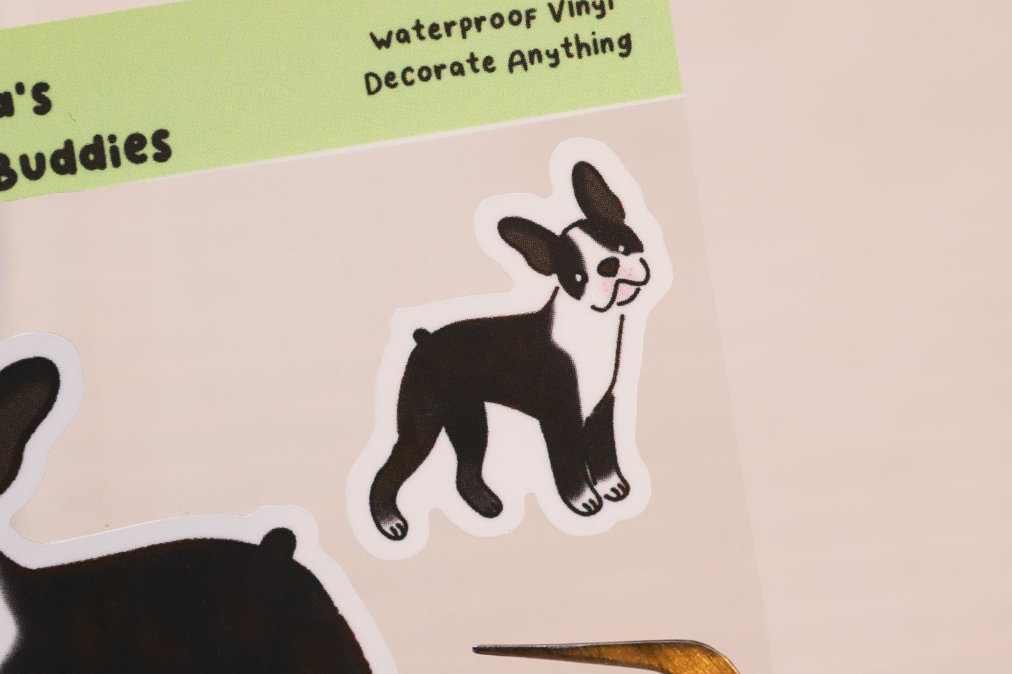 Boston Terrier Sticker Buddy