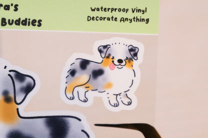 Australian Shepherd Sticker Buddy